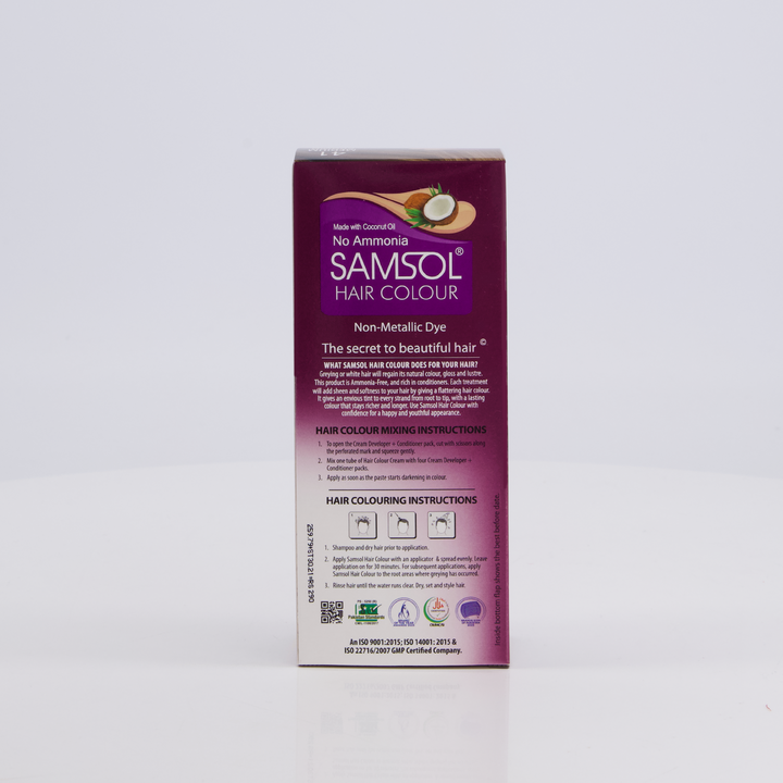 Samsul Color Samsol Hair Colour - 41 Medium Brown - Non Metallic Dye 23 ML – samsol