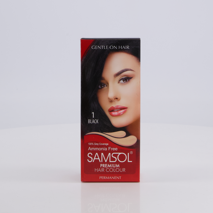 Samsul Color Samsol Hair Colour - 1 Black - Non Metallic Dye – samsol