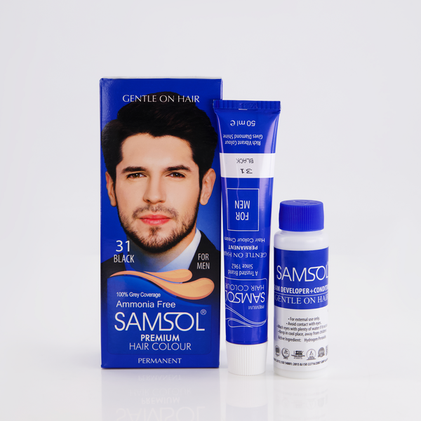 Samsol Hair Colour - 31 Black - Non Metallic Dye