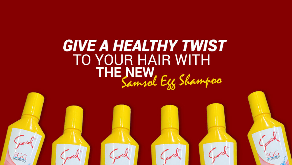 GIVE A HEALTHY TWIST TO YOUR HAIR WITH THE NEW SAMSOL EGG SHAMPOO