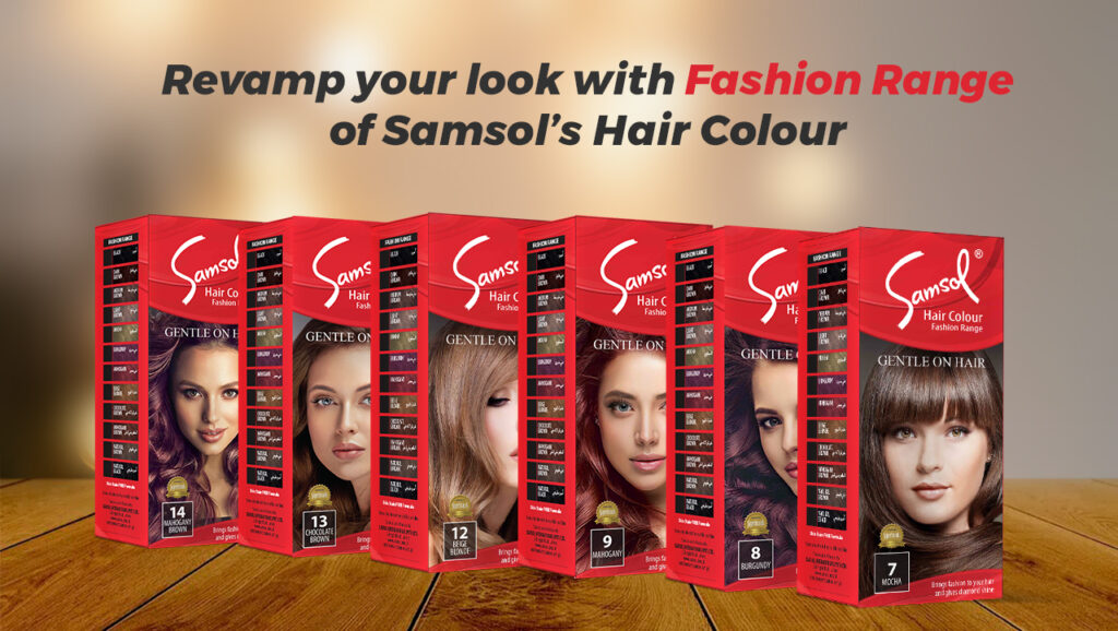 Revamp your look with Fashion Range of Samsol’s Hair Colour